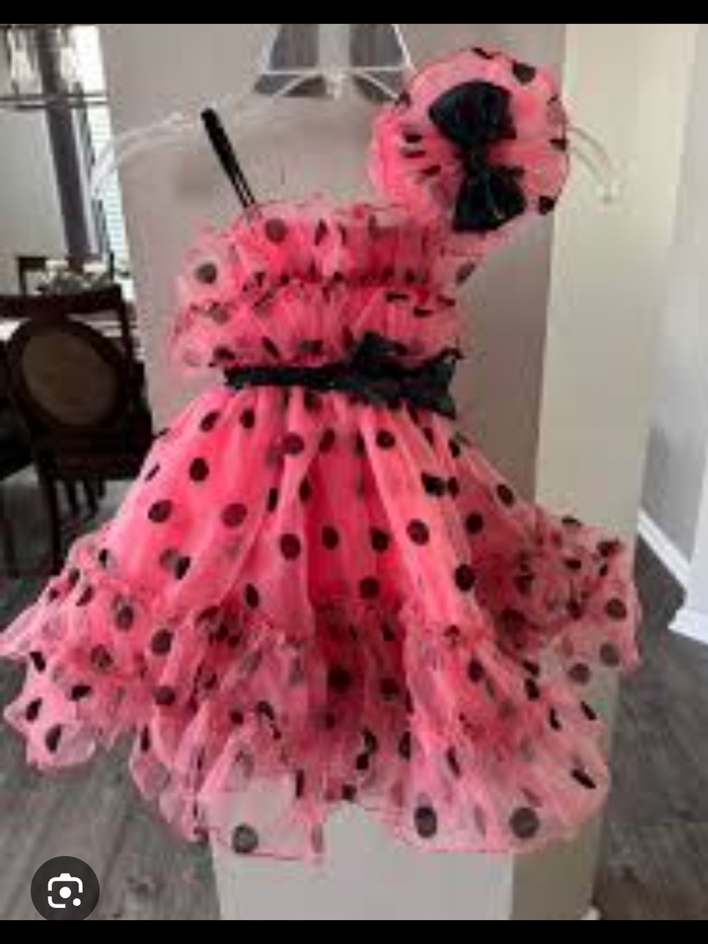 Weissman Pink and Black Polka Dot Tutu Dance   042
